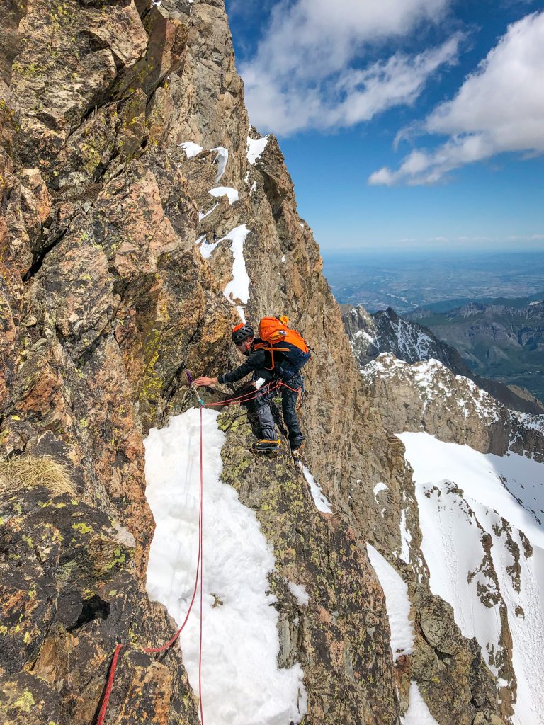 Sur les arêtes qui mènent à l'Argentera