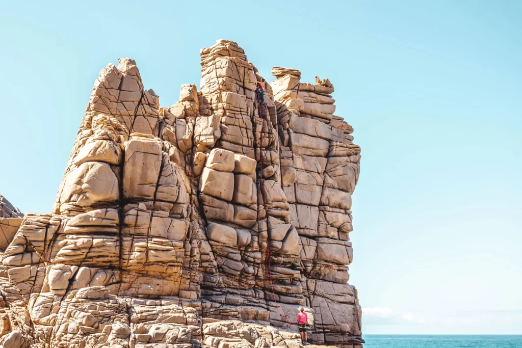 Escalade de couenne en Sardaigne